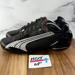 Puma Ducati Black White Athletic Shoes